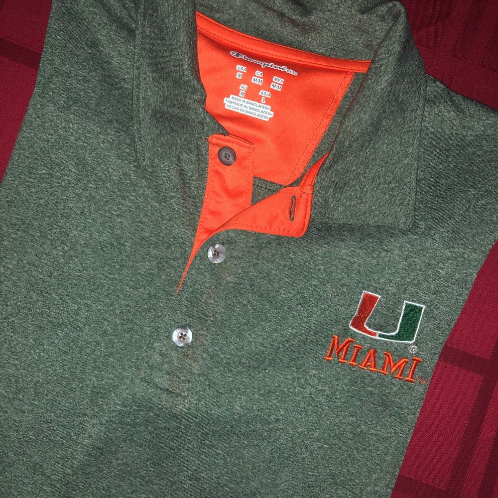 University of Miami Dryfit Polo
